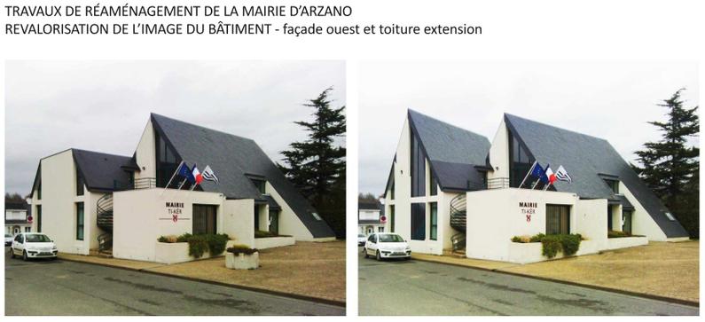 Réaménagement de la mairie d’ARZANO, Finistère : Image 2